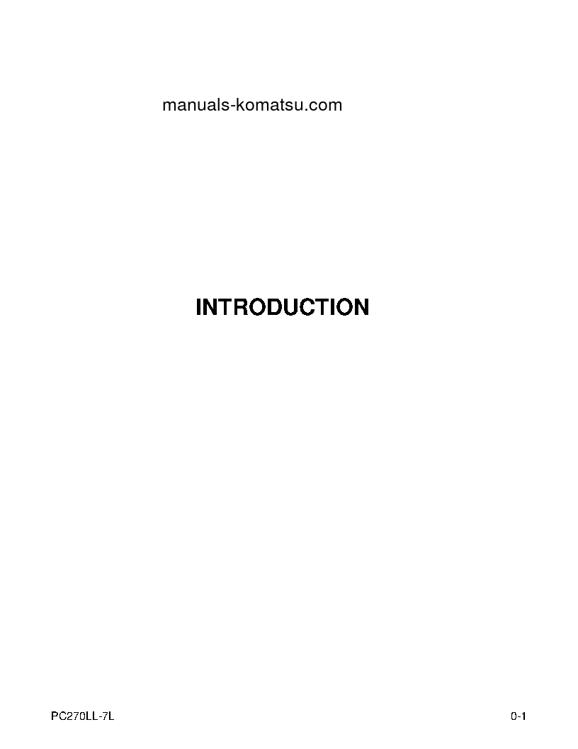 Protected: PC270LL-7(USA)-L S/N A86001-UP Operation manual (English)