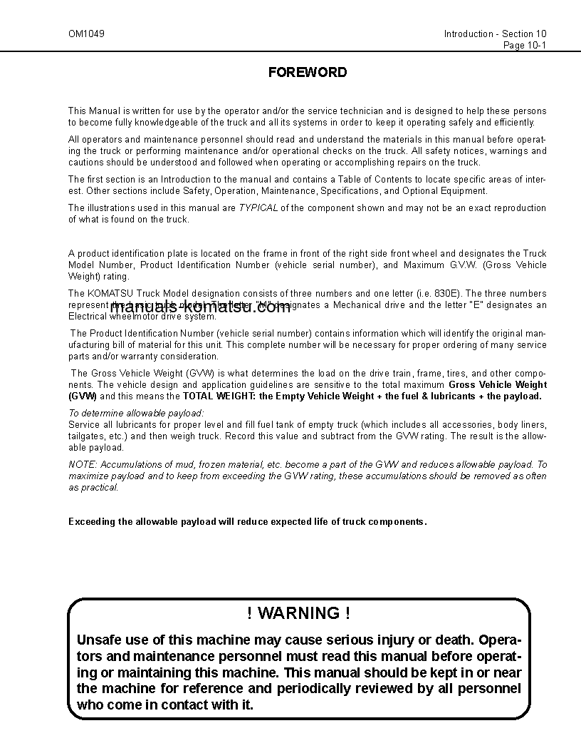 Protected: 830E(USA) S/N A30741-UP Operation manual (English)