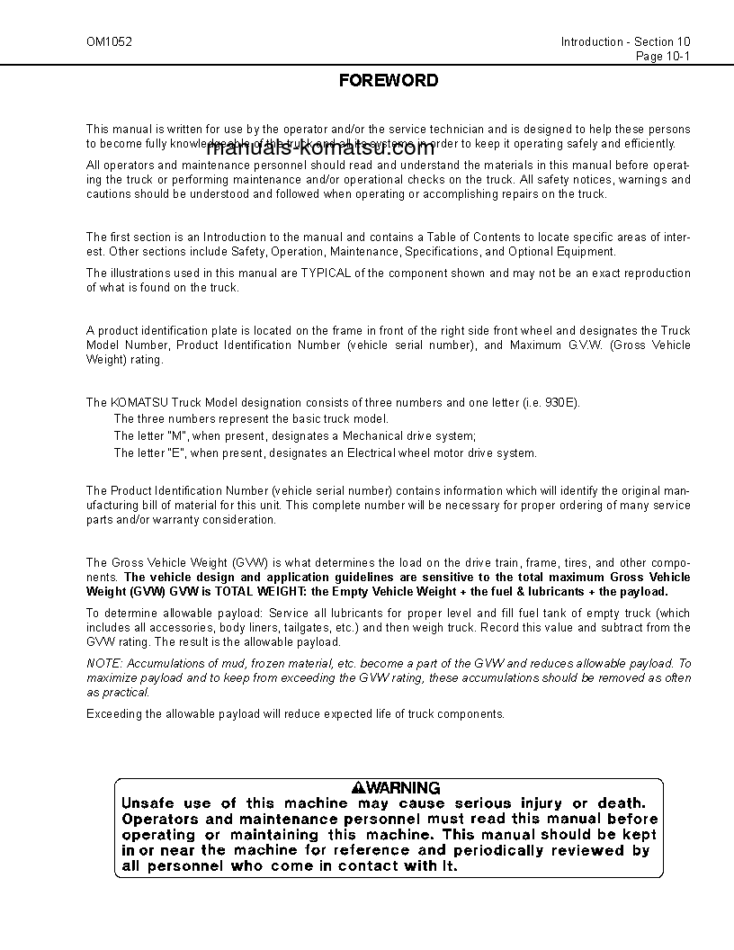 Protected: 930E-3(USA)-SE S/N A30366-UP Operation manual (English)