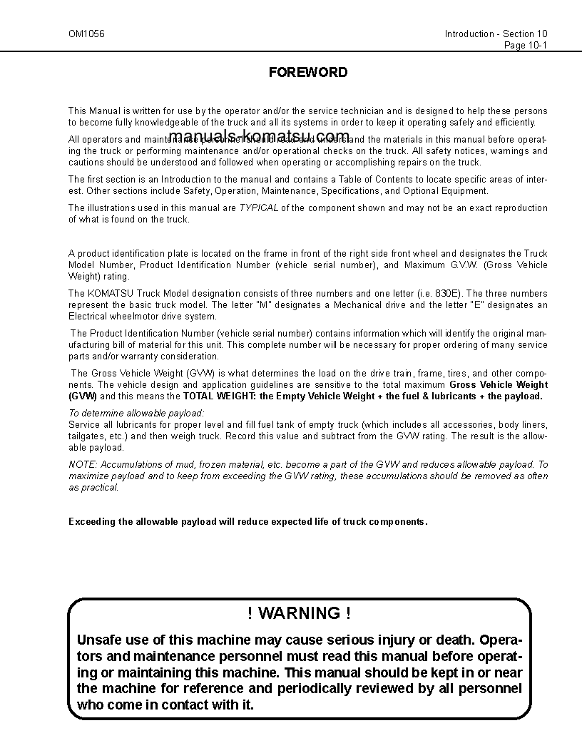 Protected: 830E(USA) S/N A30816-UP Operation manual (English)