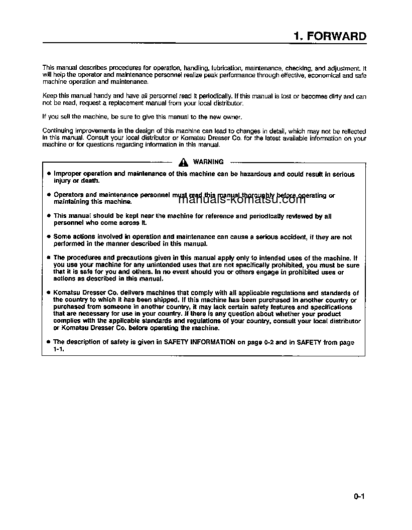 Protected: PC300LC-5(USA)-LC S/N A30001-UP Operation manual (English)