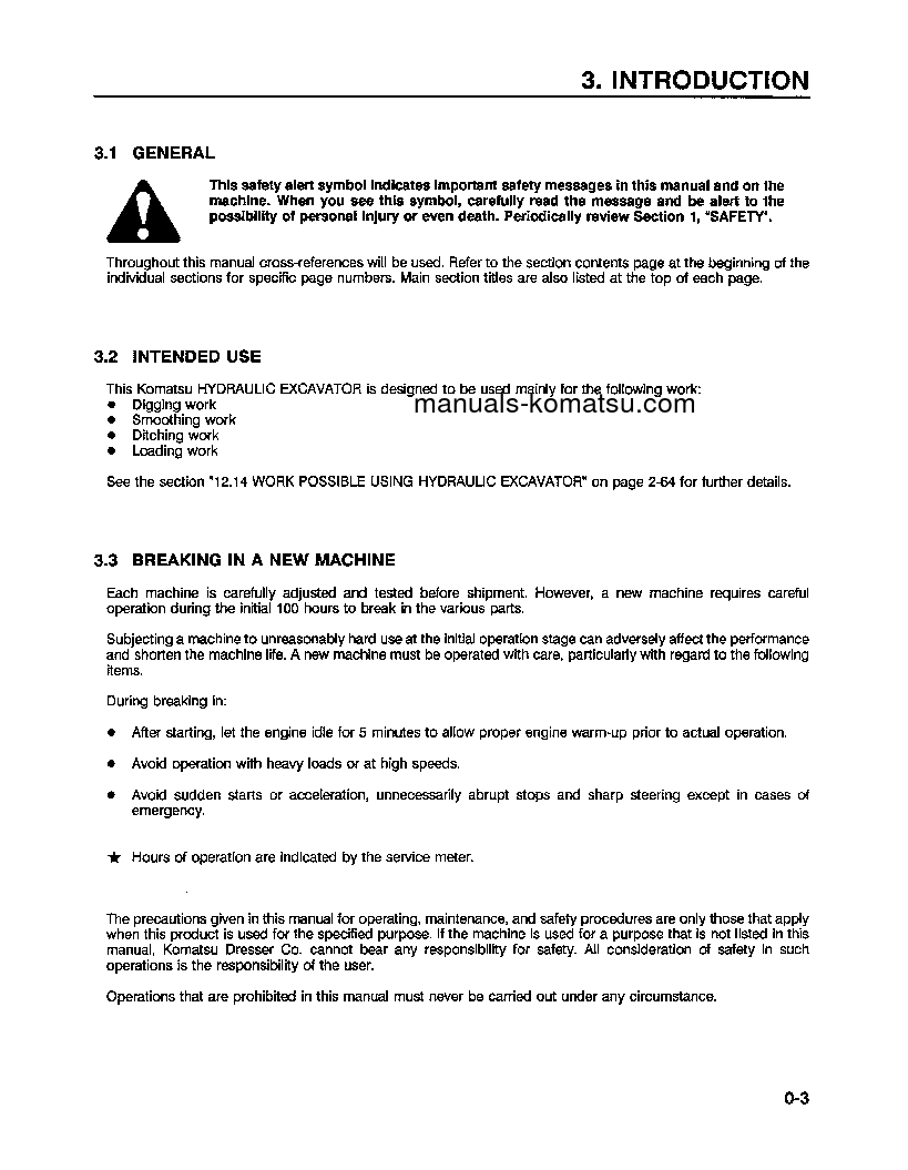 Protected: PC300LC-5(USA)-LC S/N A30001-UP Operation manual (English)
