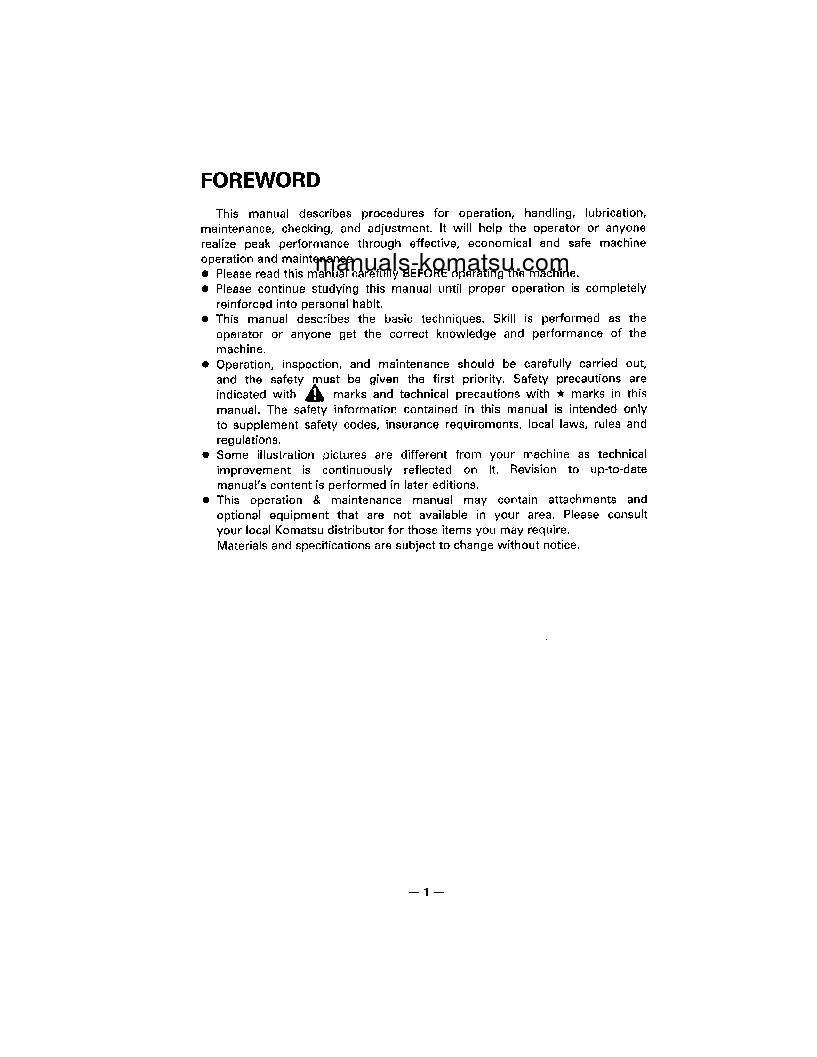 Protected: PC300LC-5(GBR)-K S/N K20001-UP Operation manual (English)