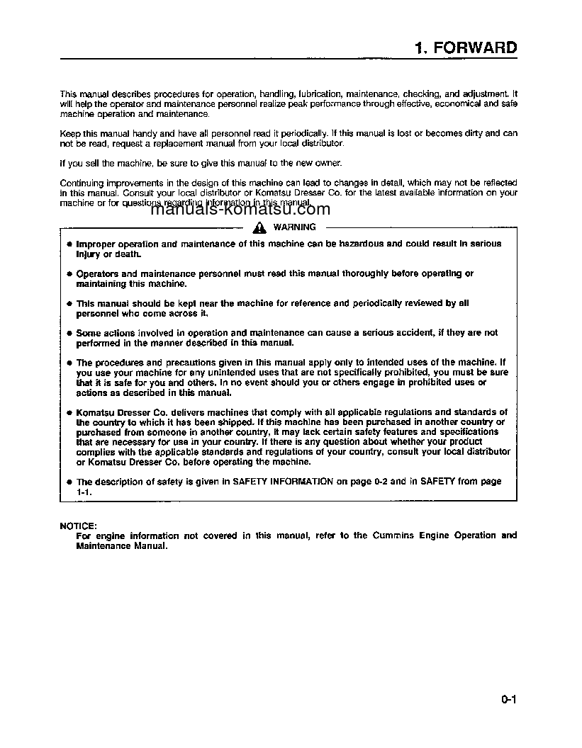 Protected: PC400LC-5(USA)-LC S/N A40001-UP Operation manual (English)
