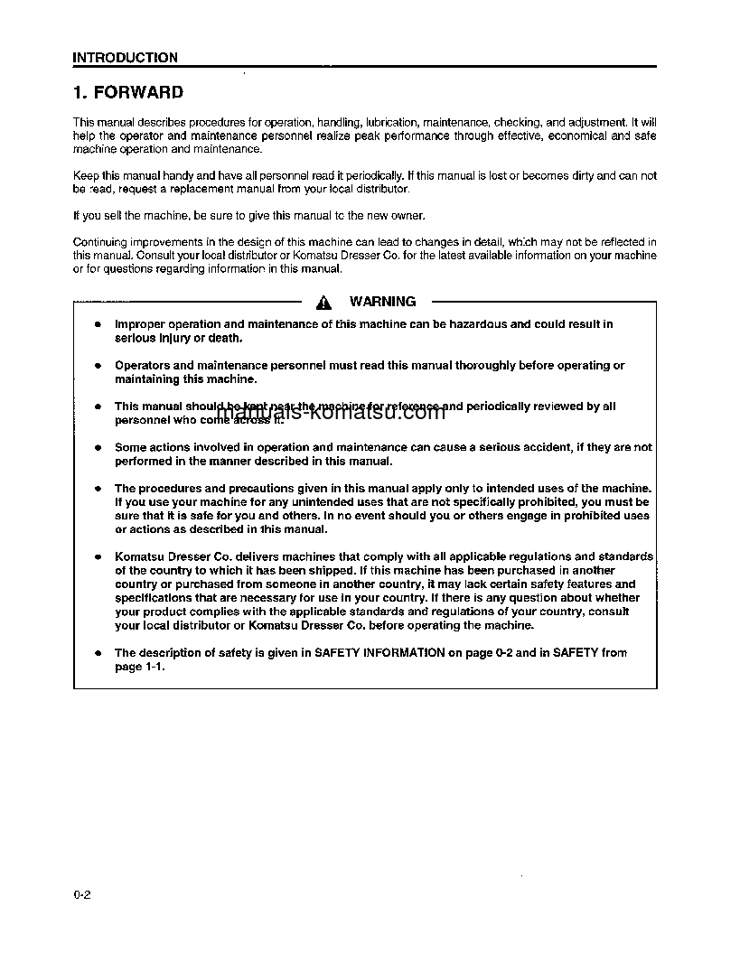 Protected: PC400LC-6(USA)-LC S/N A80001-A83000 Operation manual (English)