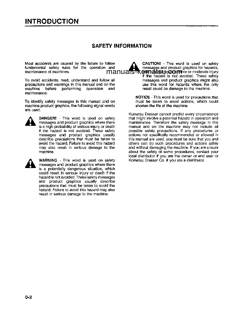 Protected: WA250-1(USA)-LC S/N A65001-UP Operation manual (English)
