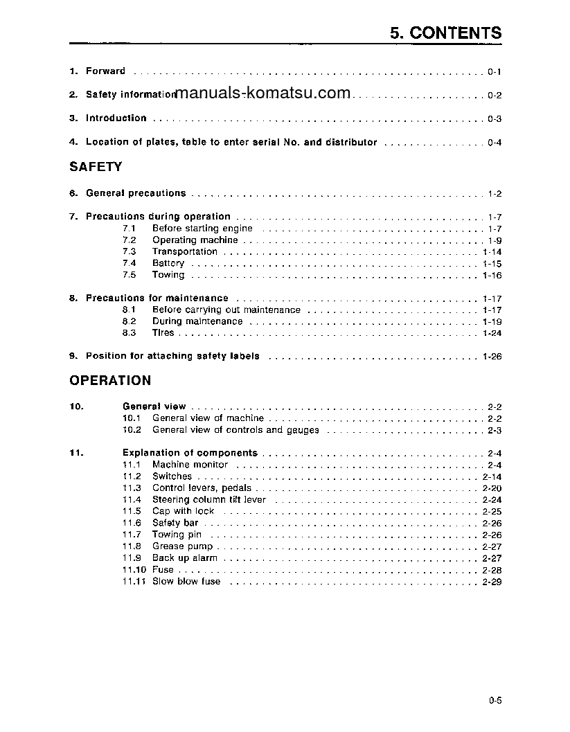 Protected: WA320-3(JPN)-L S/N A30001-UP Operation manual (English)