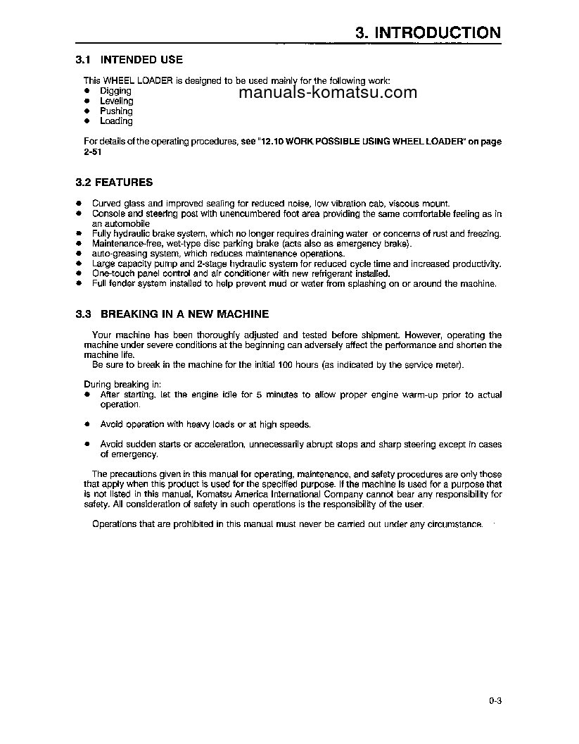 Protected: WA380-3(USA)-L S/N A50001-UP Operation manual (English)