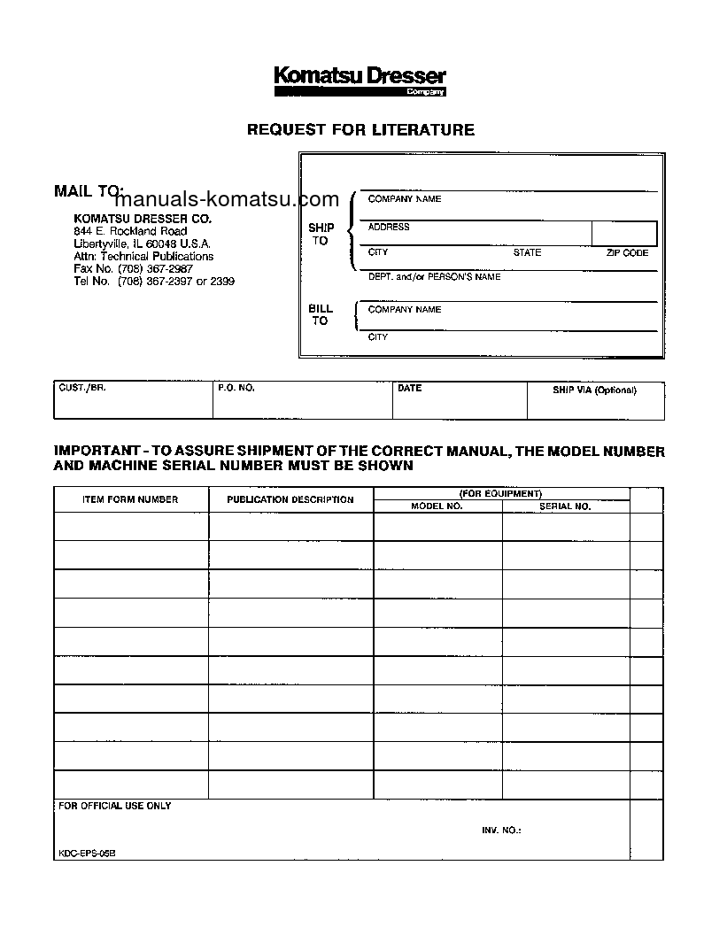 Protected: WA500-1(USA)-L S/N A20854-UP Operation manual (English)