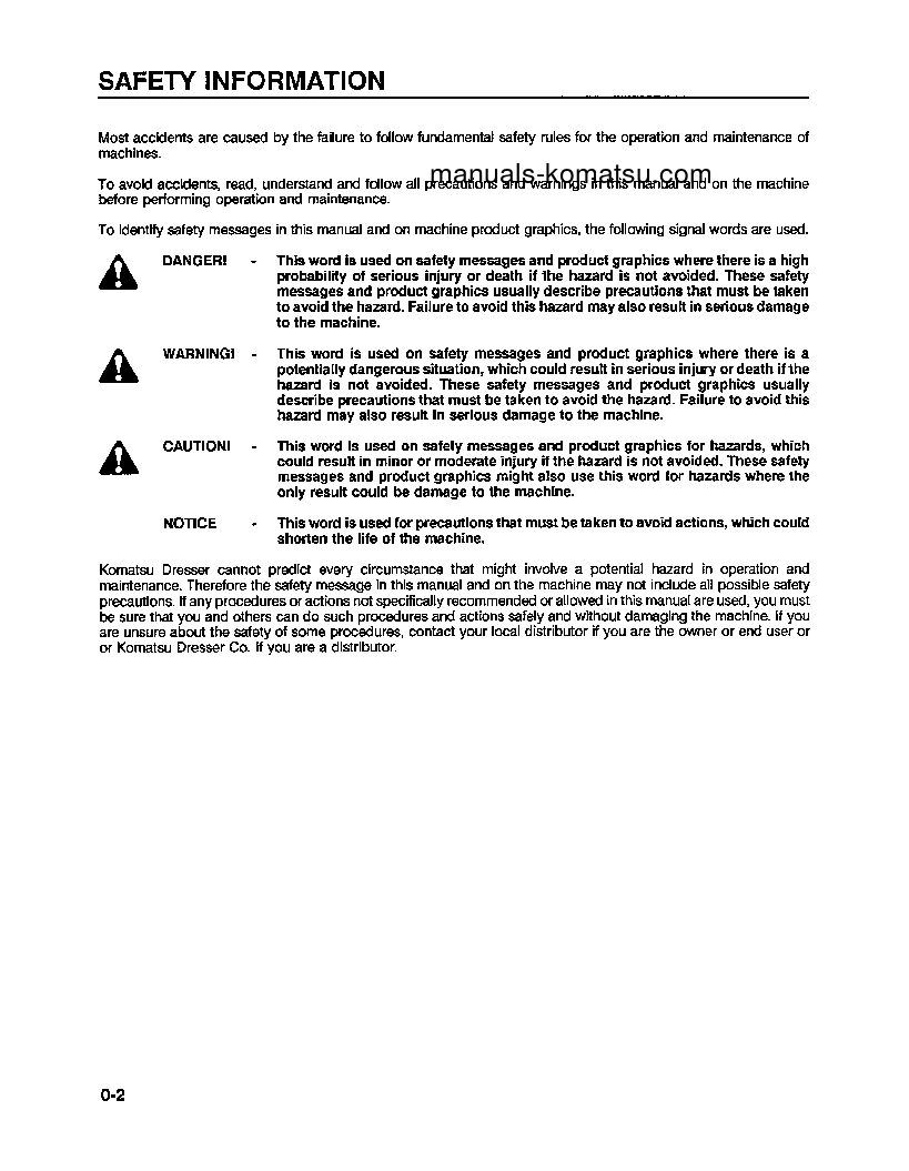 Protected: WA600-1(USA)-L S/N A10391-UP Operation manual (English)