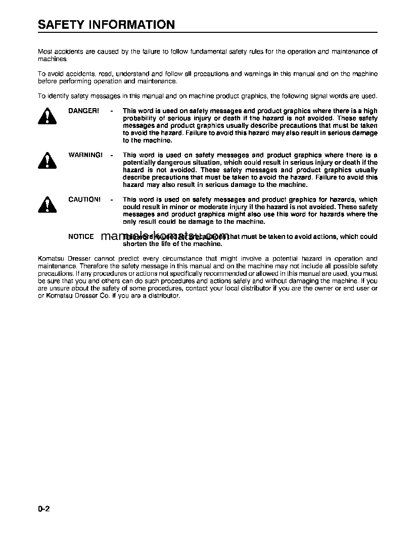 Protected: WA600-1(USA)-LC S/N A50001-UP Operation manual (English)