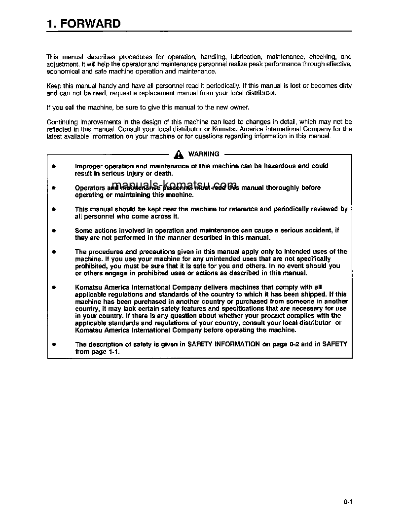 Protected: WA450-3(USA)-LE S/N A30001-UP Operation manual (English)