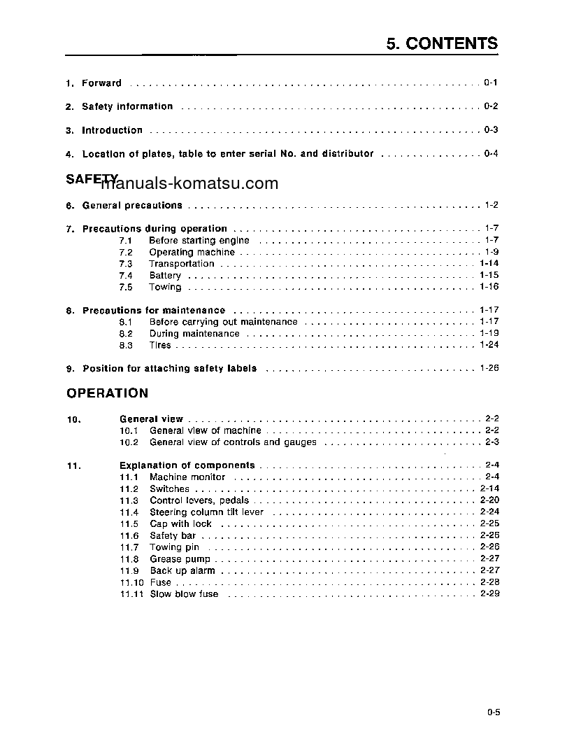 Protected: WA450-3(USA)-LE S/N A30001-UP Operation manual (English)