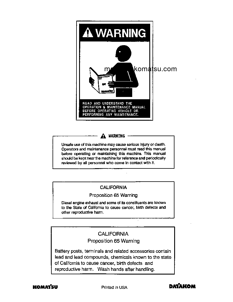 Protected: WA250-6(USA) S/N A76001-UP Operation manual (English)
