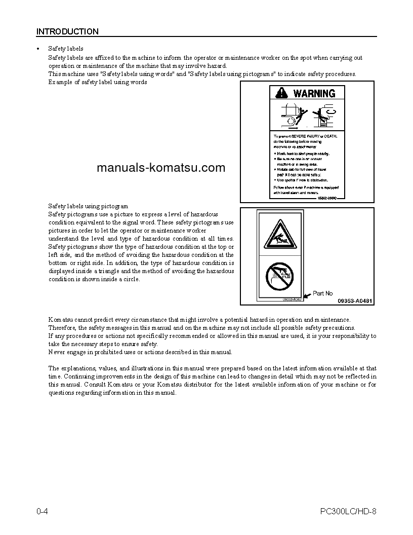 Protected: PC300LC-8(USA) S/N A90001-UP Operation manual (English)