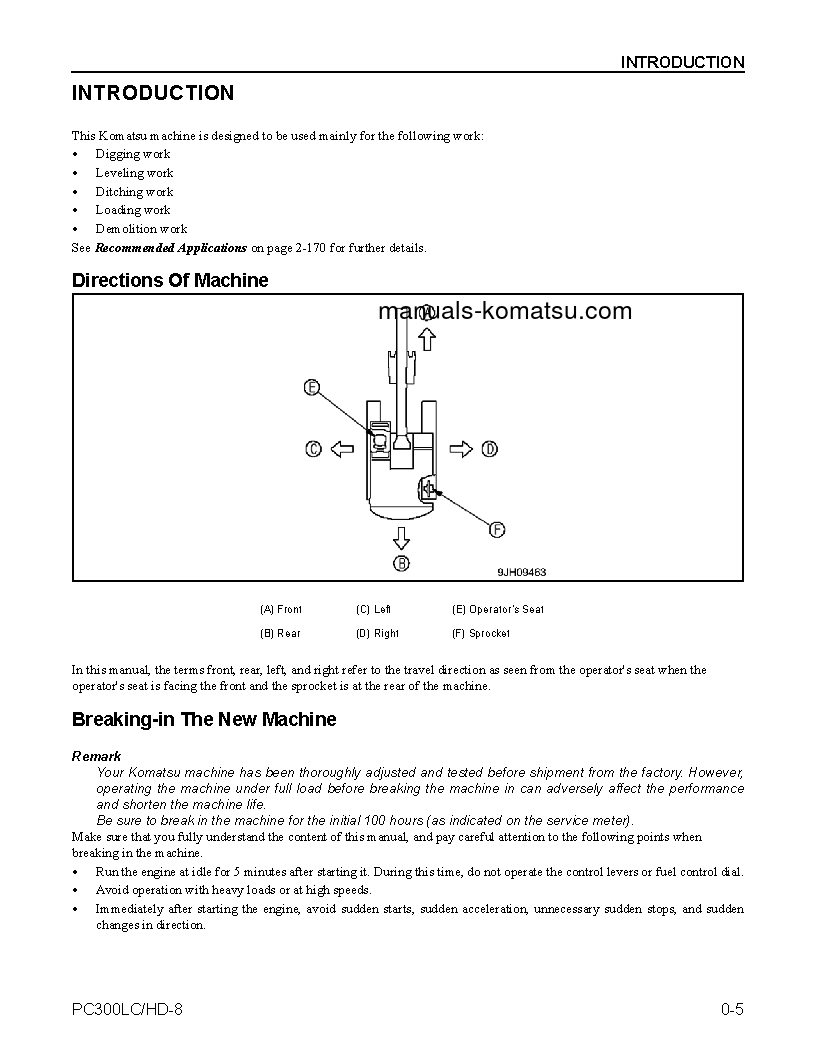 Protected: PC300LC-8(USA) S/N A90001-UP Operation manual (English)