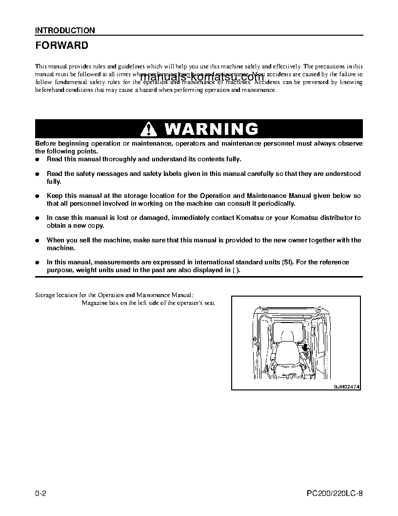 Protected: PC220LC-8(USA) S/N A88001-UP Operation manual (English)