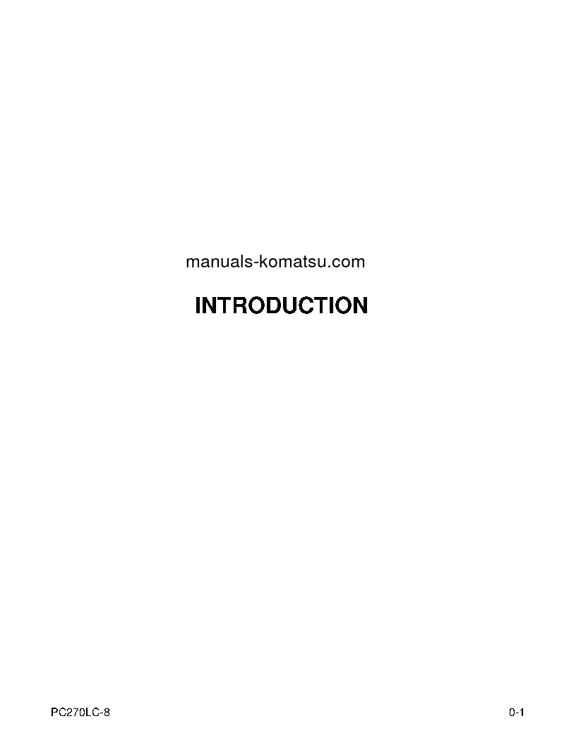 Protected: PC270LC-8(USA) S/N A87001-UP Operation manual (English)