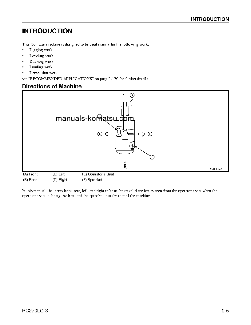 Protected: PC270LC-8(USA) S/N A87001-UP Operation manual (English)