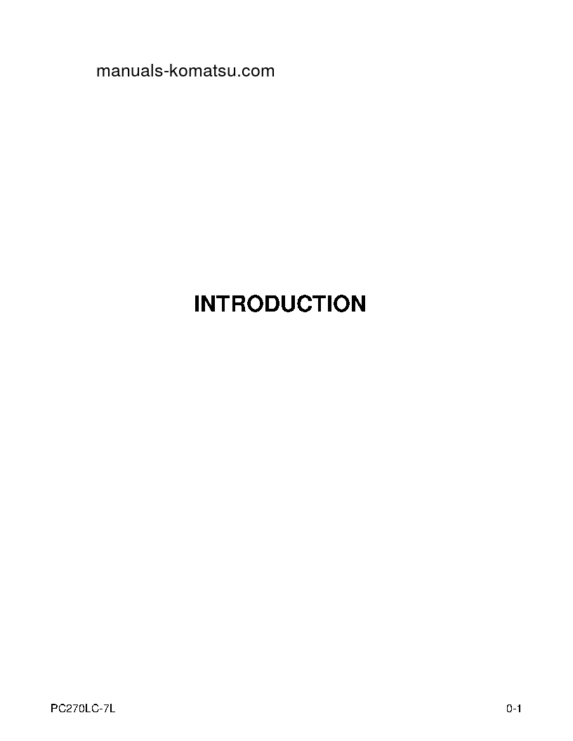 Protected: PC270LC-7(USA)-L S/N A86001-UP Operation manual (English)