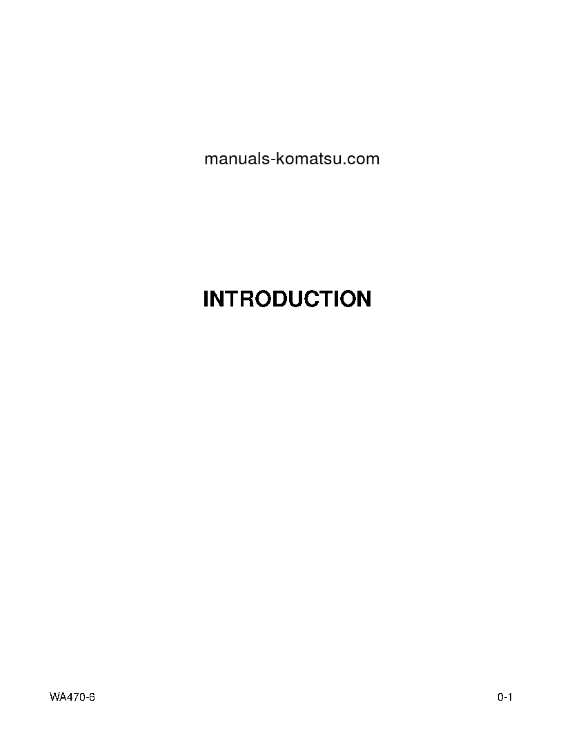 Protected: WA470-6(USA) S/N A45001-UP Operation manual (English)