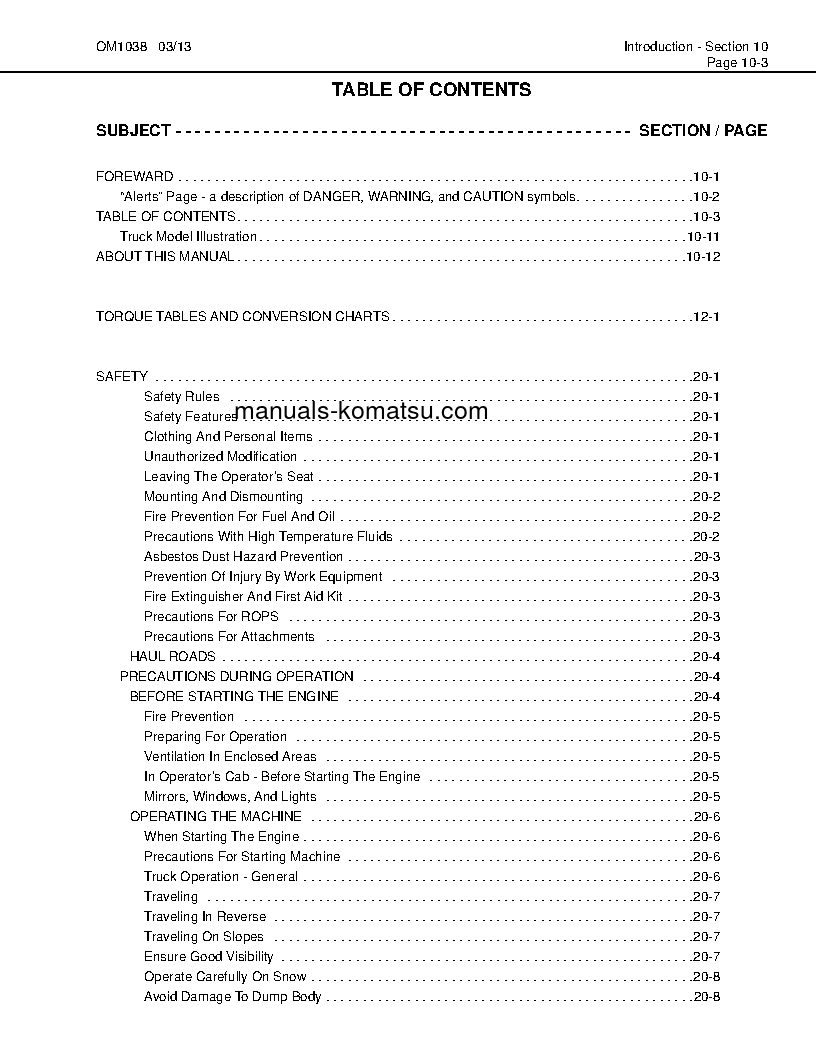 Protected: HD1500-5(USA) S/N A30049-A30069 Operation manual (English)