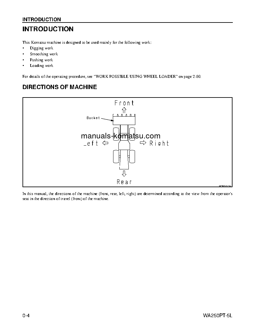 Protected: WA250PT-5(USA)-L S/N A79001-UP Operation manual (English)