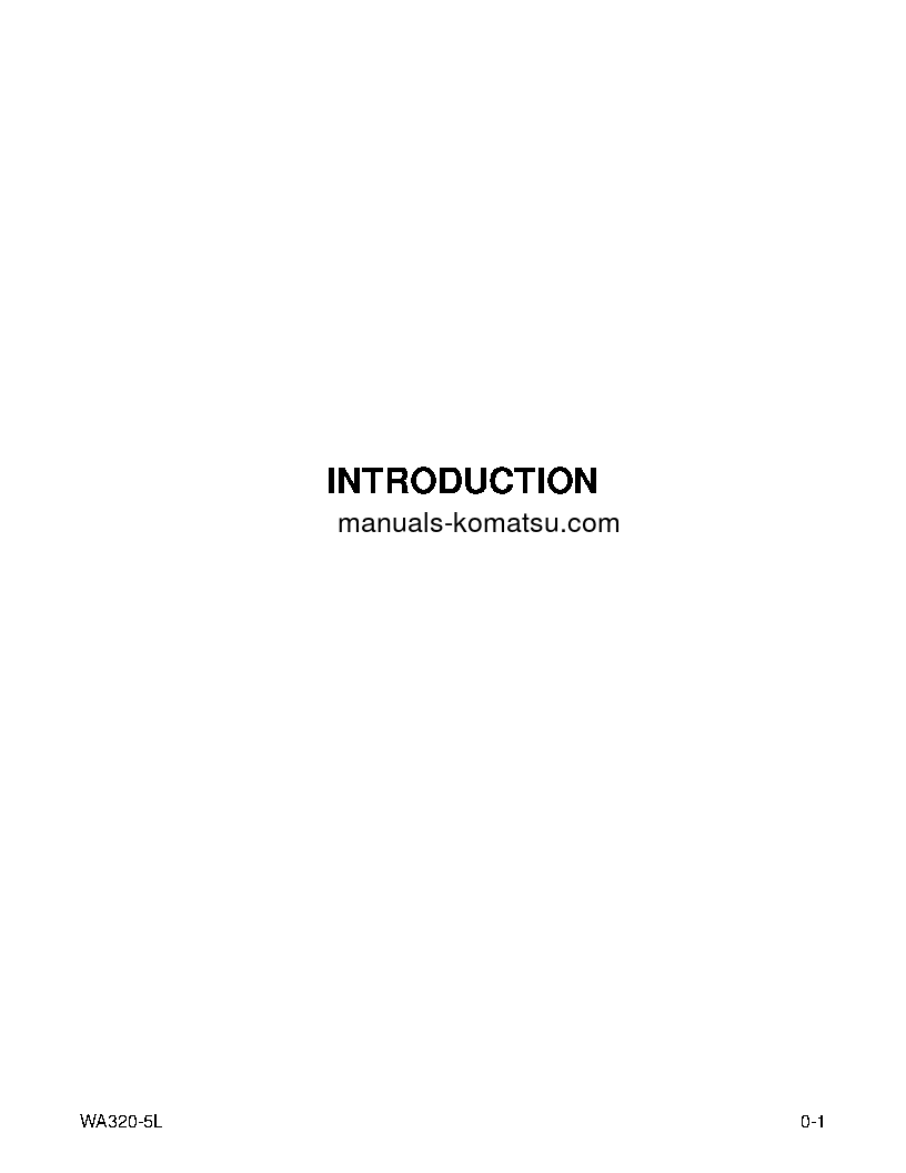 Protected: WA320-5(USA)-L S/N A32001-UP Operation manual (English)