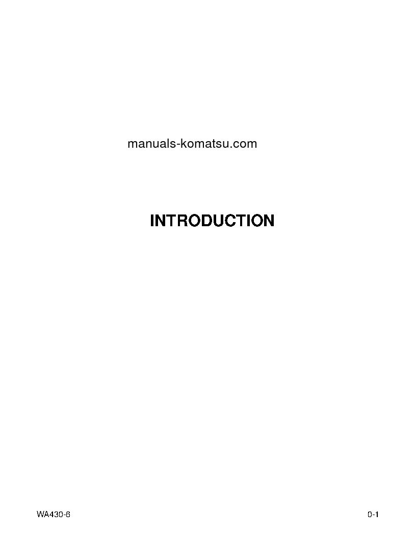 Protected: WA430-6(USA) S/N A41001-UP Operation manual (English)