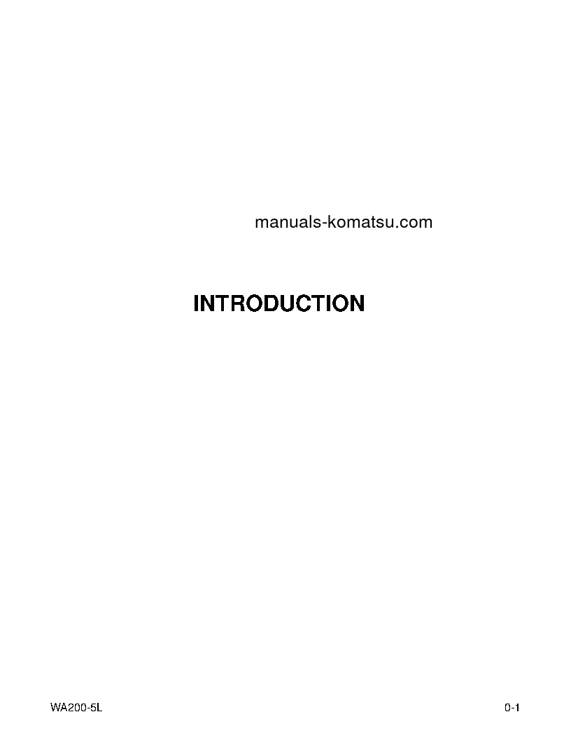 Protected: WA200-5(USA)-L S/N A82001-UP Operation manual (English)