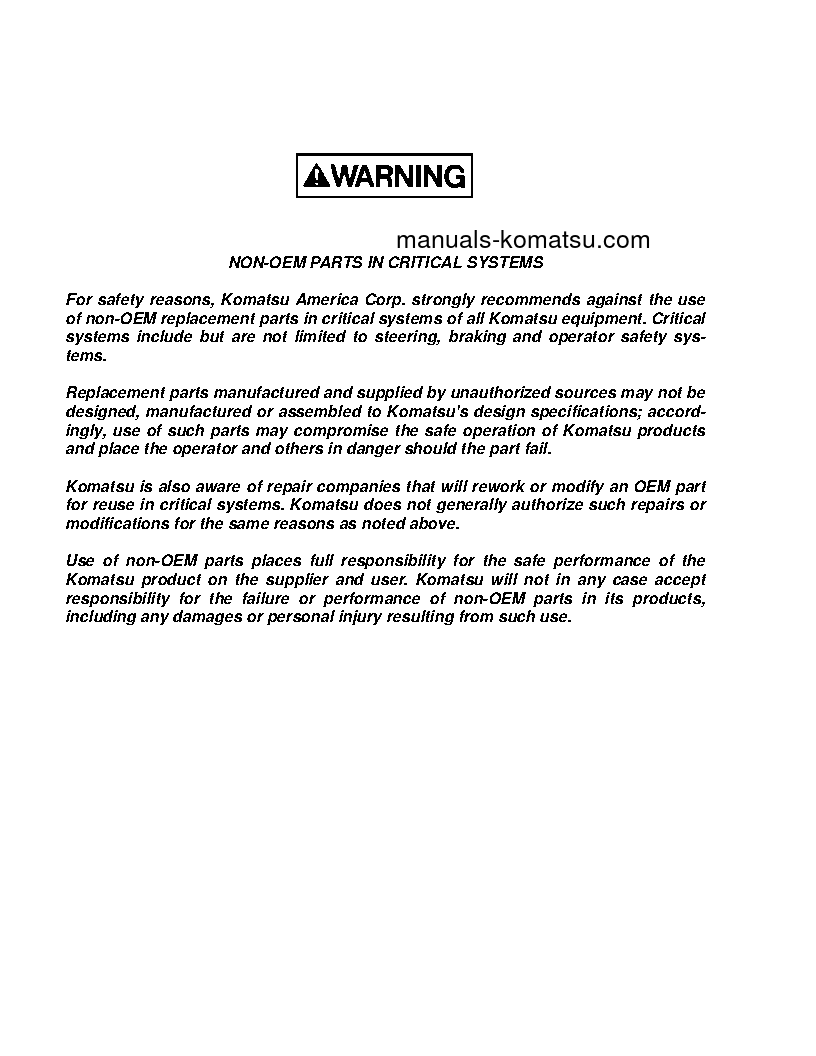 Protected: HD1500-5(USA) S/N A30072-A30076 Operation manual (English)