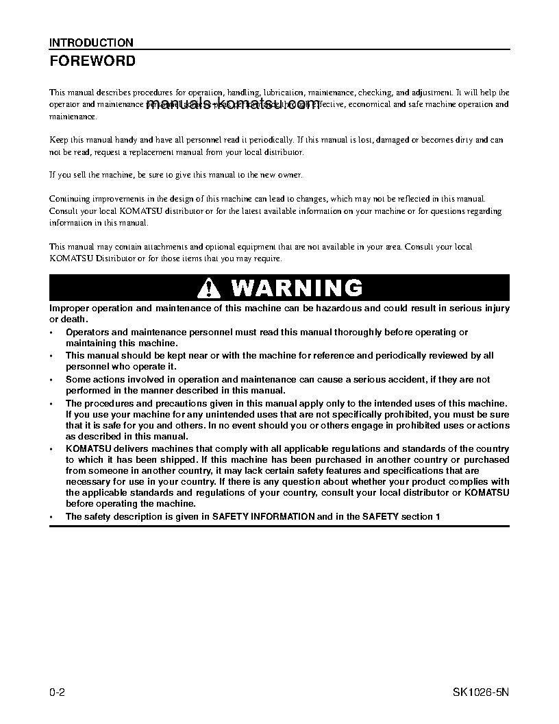 Protected: SK1026-5(USA)-N S/N A80001-UP Operation manual (English)