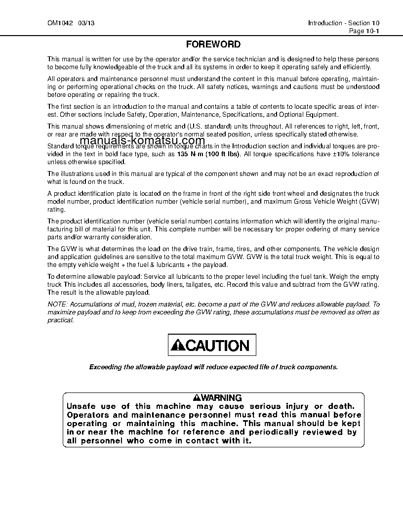 Protected: HD1500-5(USA) S/N A30079-A30160 Operation manual (English)