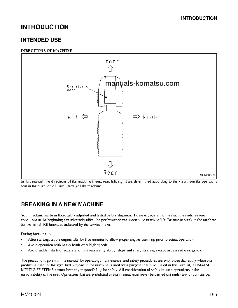 Protected: HM400-1(USA)-L S/N A10001-UP Operation manual (English)
