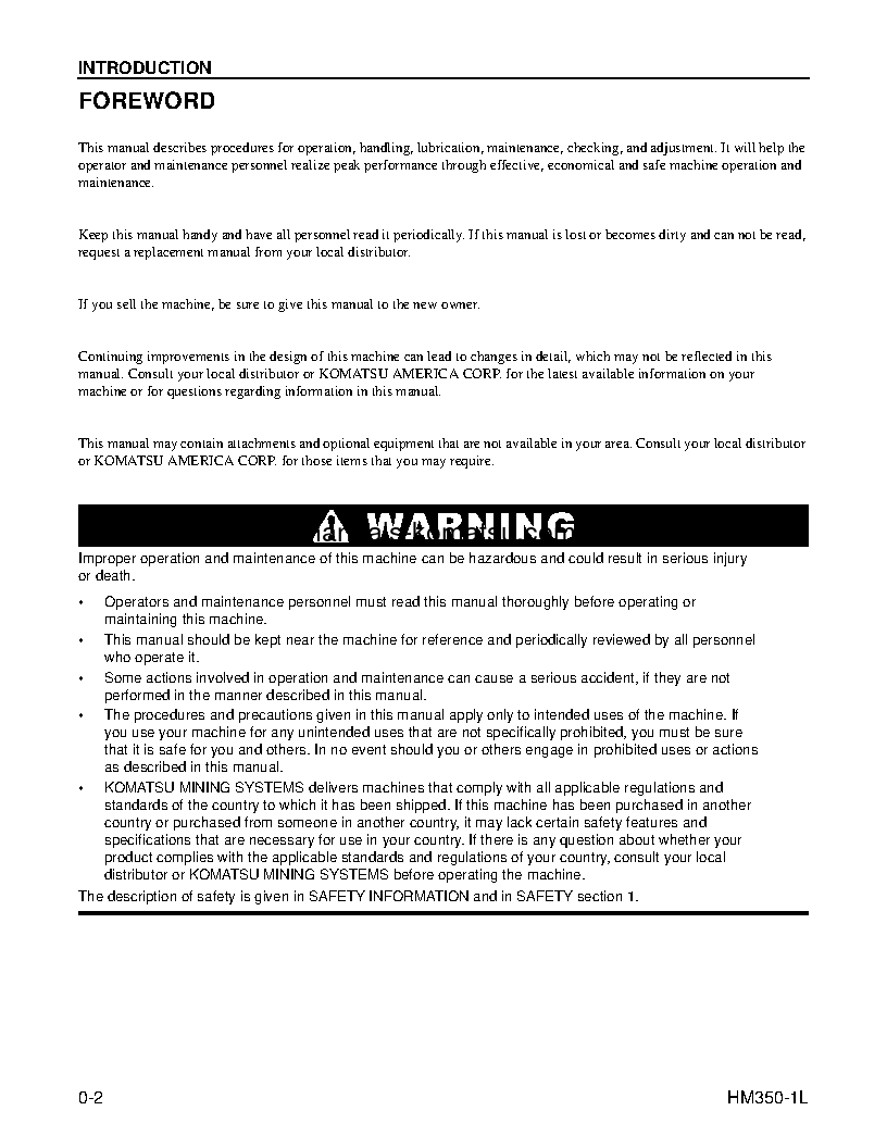 Protected: HM350-1(USA)-L S/N A10001-UP Operation manual (English)