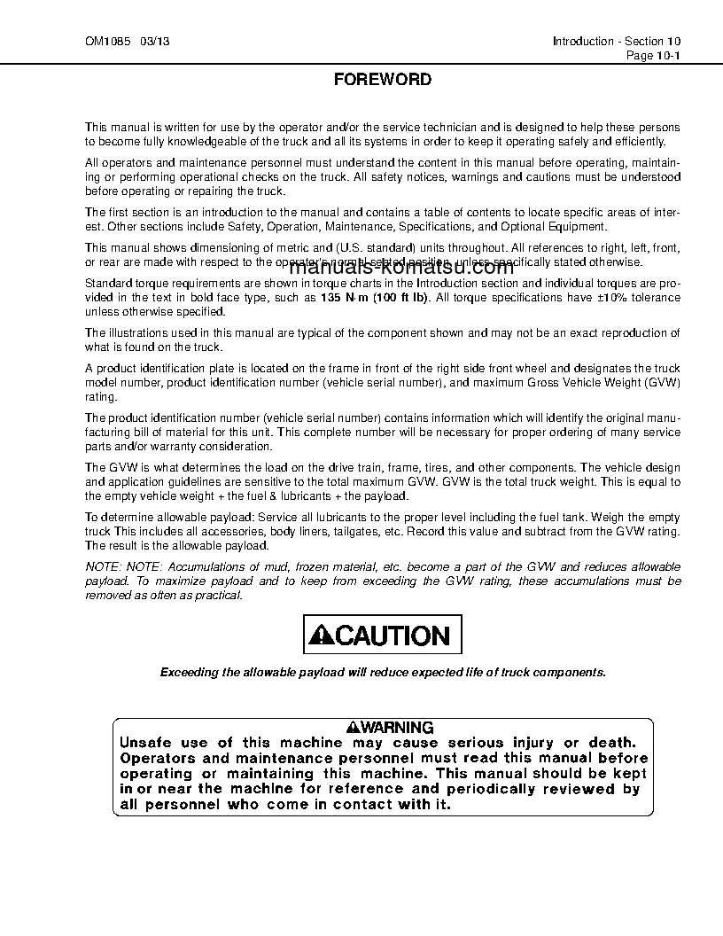 Protected: HD1500-7(USA)-W/ SSA16V159 S/N A30001-A30108 Operation manual (English)