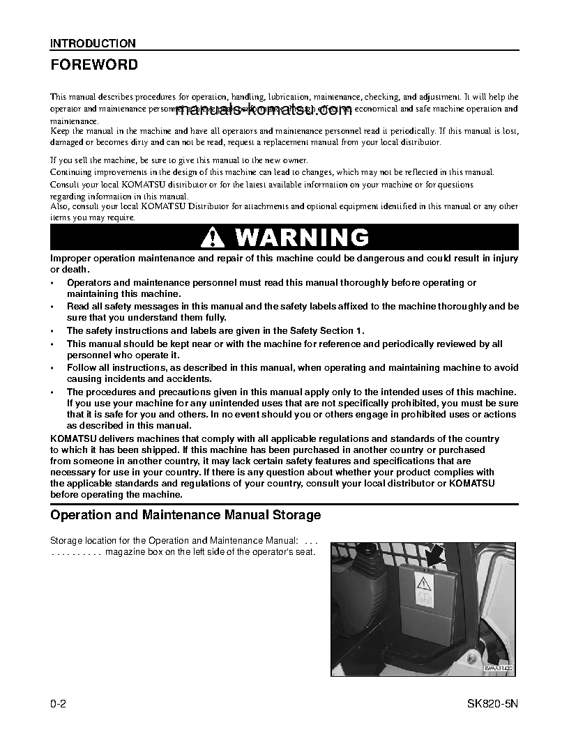 Protected: SK820-5(USA)-N S/N A40001-UP Operation manual (English)