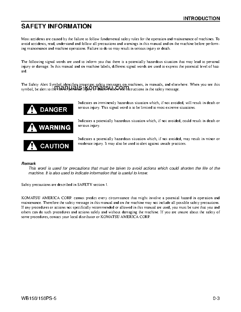 Protected: WB156-5(USA) S/N A63001-UP Operation manual (English)