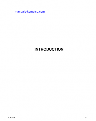 CK30-1(USA) S/N A30001-UP Operation manual (English)