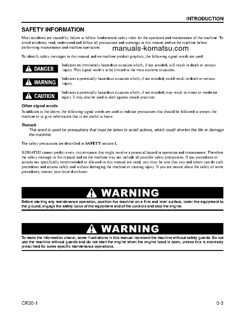 Protected: CK30-1(USA) S/N A30001-UP Operation manual (English)