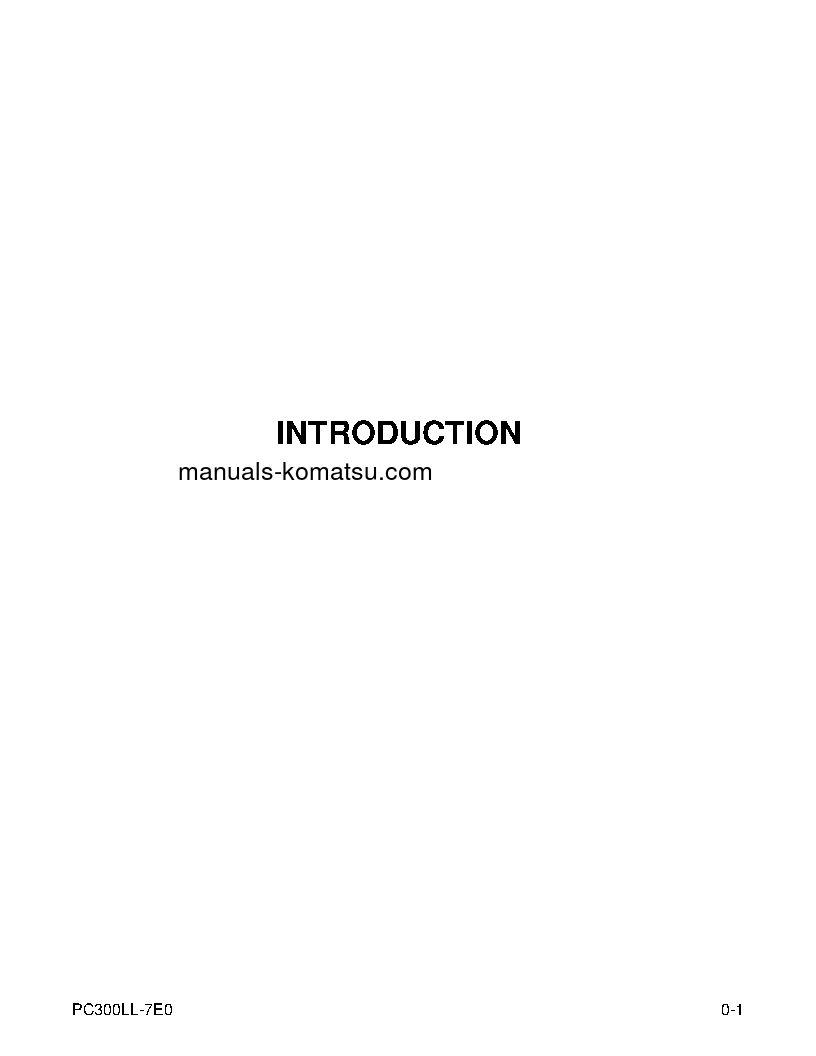 Protected: PC300LL-7(USA)-TIER 3 S/N A86001-UP Operation manual (English)