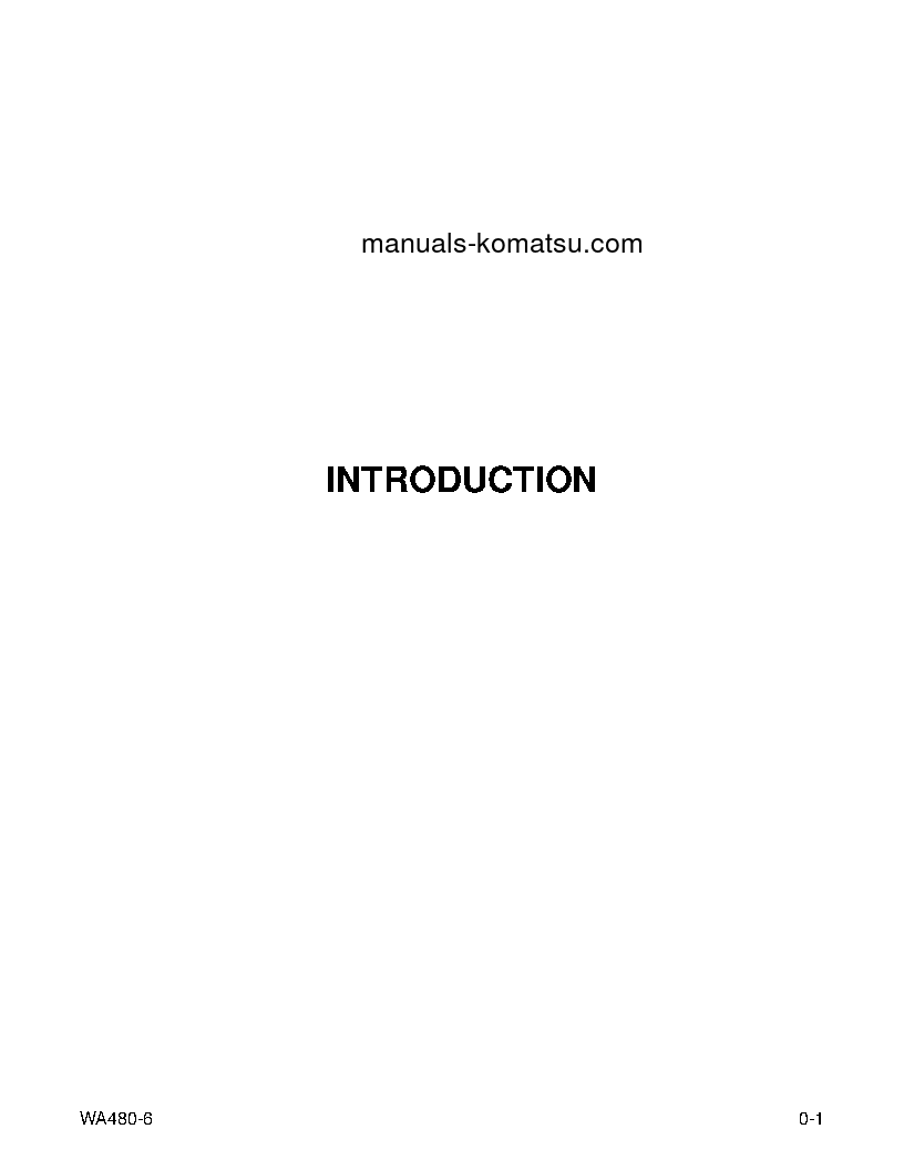 Protected: WA480-6(USA) S/N A38001-UP Operation manual (English)