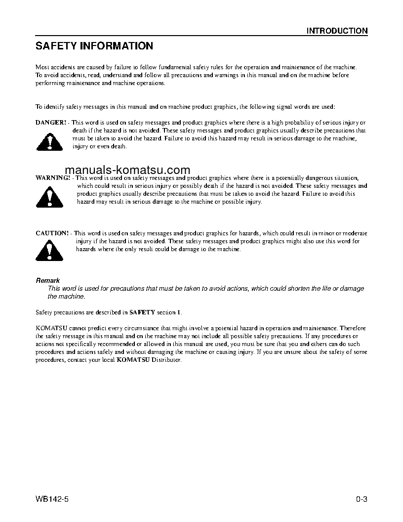 Protected: WB142-5(USA) S/N A13001-UP Operation manual (English)