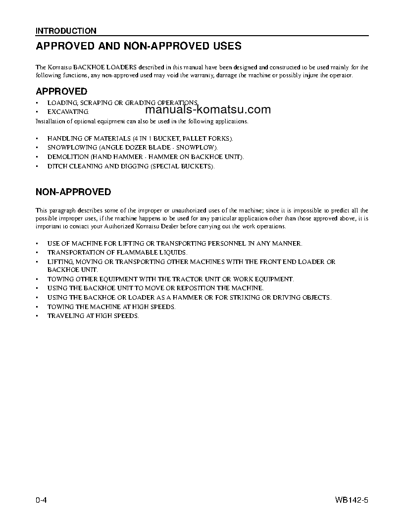 Protected: WB142-5(USA) S/N A13001-UP Operation manual (English)