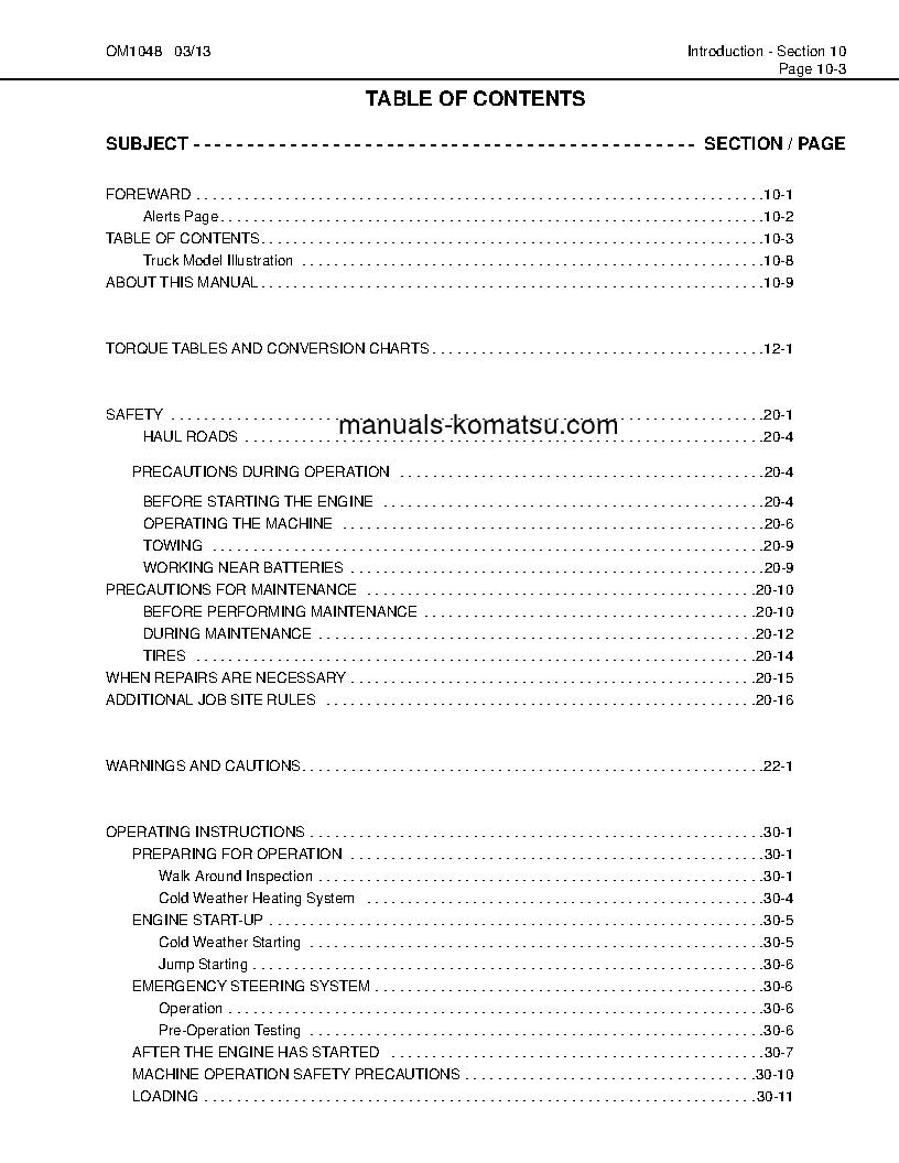 Protected: HD1500-7(USA)-W/ SDA12V160 S/N A30056-A30057 Operation manual (English)