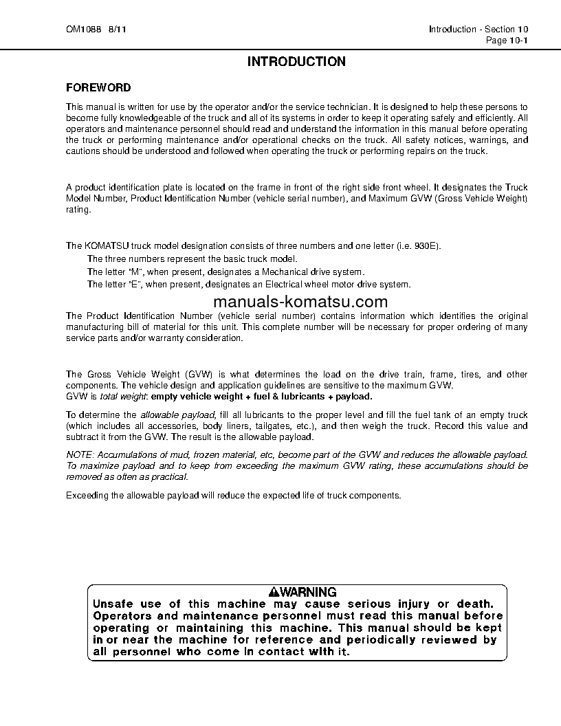 Protected: 930E-4(USA) S/N A30601-A30692 Operation manual (English)