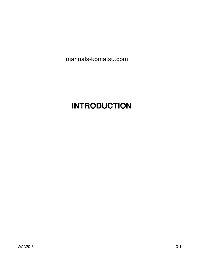 Protected: WA320-6(USA) S/N A34001-A34999 Operation manual (English)