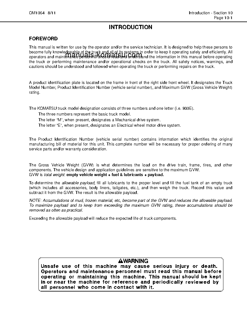 Protected: 930E-4(USA) S/N A30693-A30749 Operation manual (English)