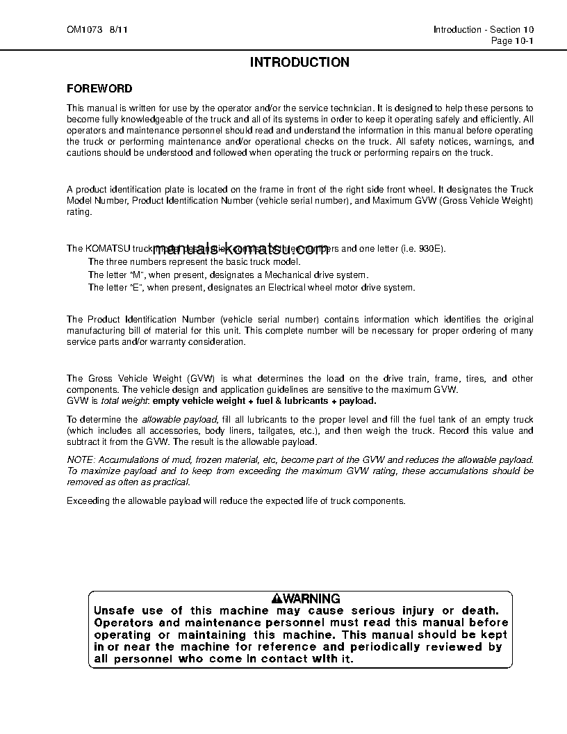 Protected: 930E-4(USA) S/N A30750-A30872 Operation manual (English)