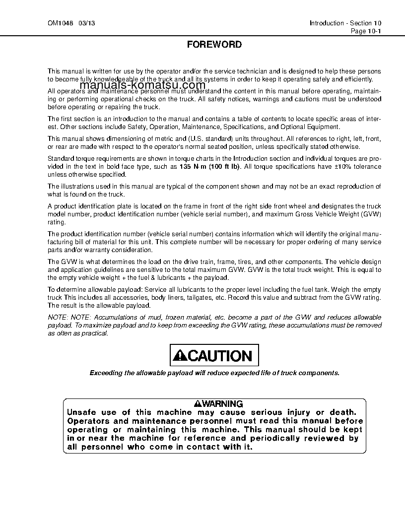 Protected: HD1500-7(USA)-W/ SDA12V160 S/N A30091-A30094 Operation manual (English)